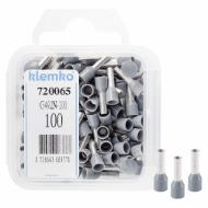 Afbeeldingen van Adereindhuls 2.5mm2 grijs g488-n a 100st.