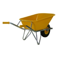 Afbeeldingen van Fort kruiwagen 100ltr. geel sbm-100