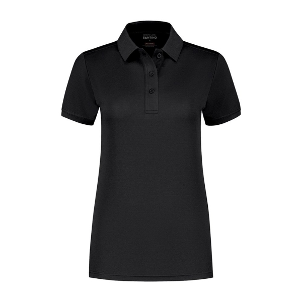 Afbeeldingen van Poloshirt Edinburgh dames mt.XXL zwart