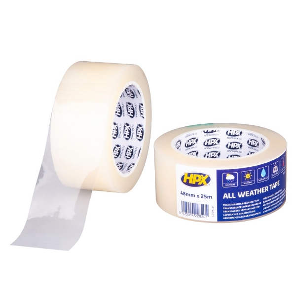 Afbeeldingen van All Weather Tape-transparant 48mm x 25m AT482