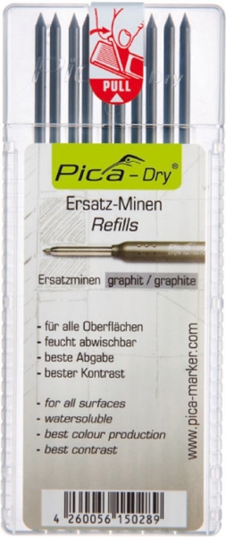 Afbeeldingen van Pica reservestift tbv dry marker grafiet 10st