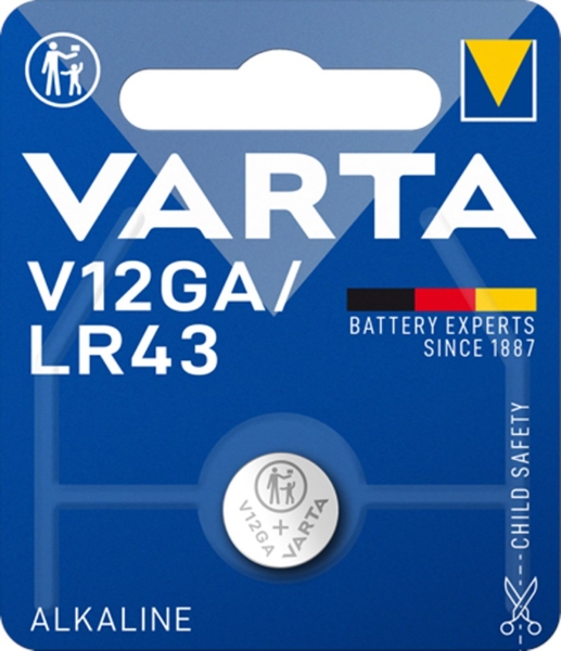 Afbeeldingen van Varta knoopcel V12GA 1,5v Silverox.
