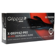 Afbeeldingen van M-safe handschoen mt.7 grippaz zwart ds 50st