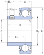 Afbeeldingen van SKF spanringlager yat205