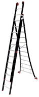 Afbeeldingen van Kel reformladder alu/zwart 3x12