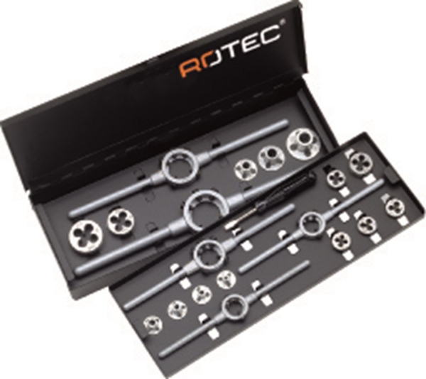 Afbeeldingen van Rotec snijplaten set Cassette 12delig m3-m12