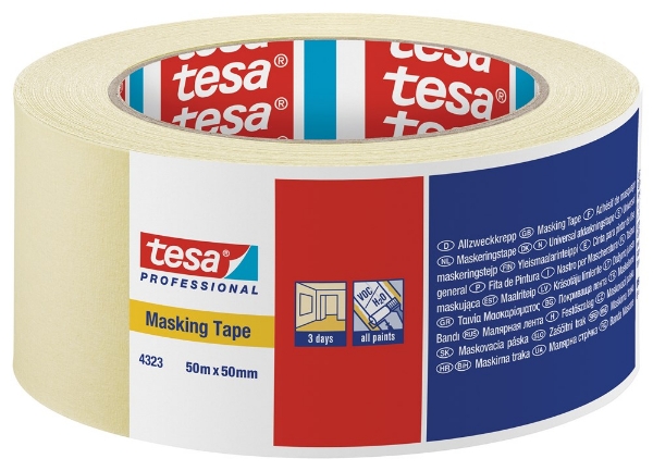 Afbeeldingen van Tesa 4323 schilderstape 50m, 50mm