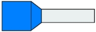 Afbeeldingen van Adereindhuls 0,75mm2 blauw g489-n