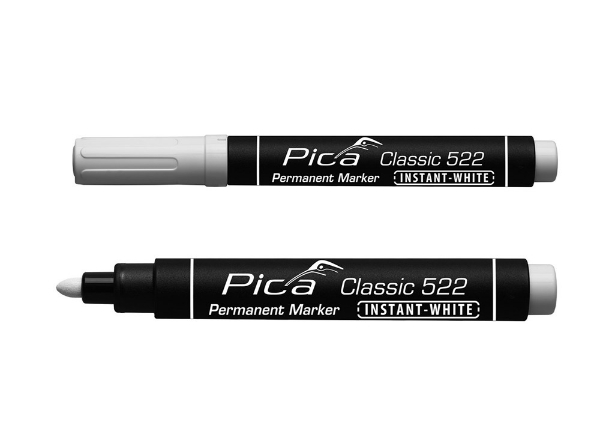 Afbeeldingen van Pica 522/52 Perm. Marker 1-4mm ronde punt wit