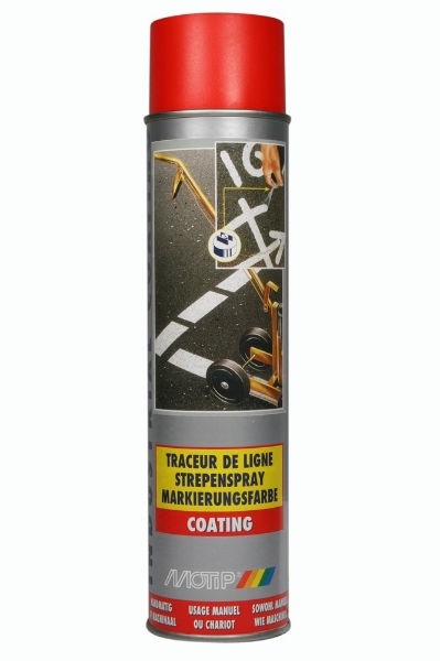 Afbeeldingen van Mot spuitbus wegenverf 600ml Rood