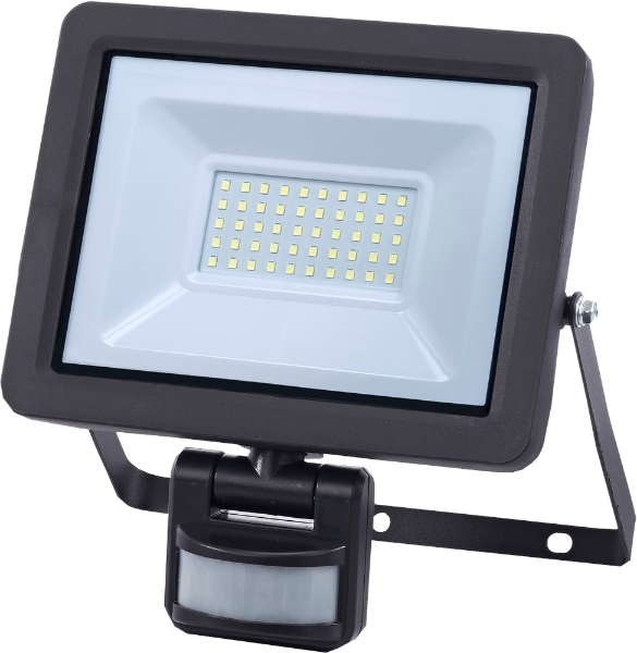 Afbeeldingen van Kel bouwlamp+sensor led 30w 3300lm ip65 5mtr