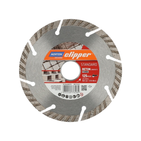 Afbeeldingen van Diamantzaag Standard Beton 125x22,23+8x2,6