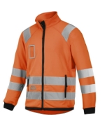 Afbeeldingen van Sni fleecejack mt.xl micro oranje 8063