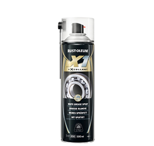 Afbeeldingen van Rus x1 wit spuitvet 500ml