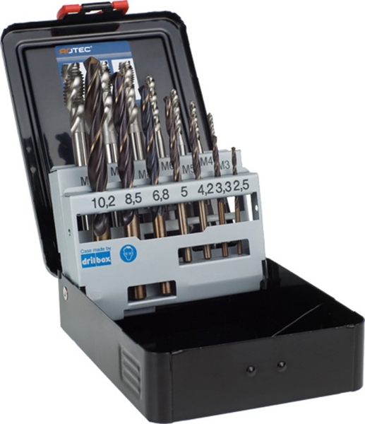 Afbeeldingen van Rotec Tappen- en borenset 'OPTI/101', bl