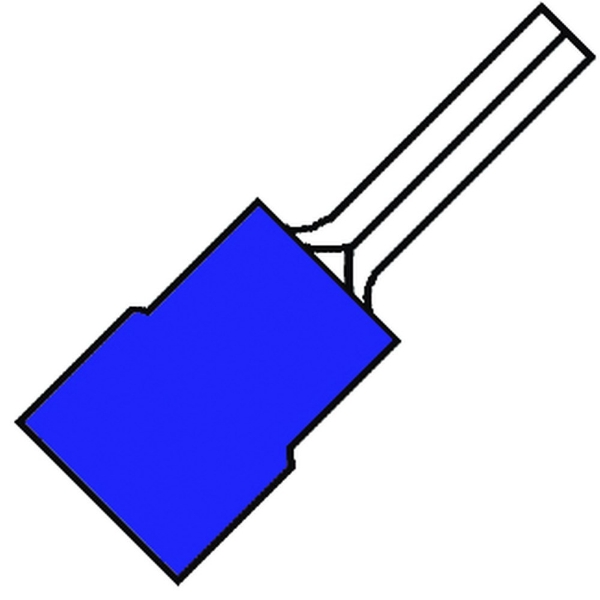 Afbeeldingen van Pensteker 12.5x21,5mm blauw a2519sr12.5