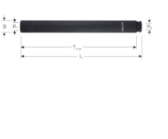 Afbeeldingen van Rotec krachtdop, 1/2" L-310mm SW30