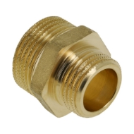 Afbeeldingen van Mess. nippel 3/8"x1/4" 2xbu verl.