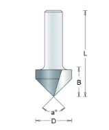 Afbeeldingen van HM V-groeffrees D=12.7 a=90