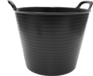 Afbeeldingen van Kelfort kuip flexibel zwart 42ltr.