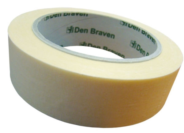 Afbeeldingen van Afplaktape Den Braven Crepe papier 50mm 50mtr