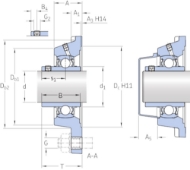 Afbeeldingen van SKF flenslagerhuis fy30tf kompl.(pcjy..)