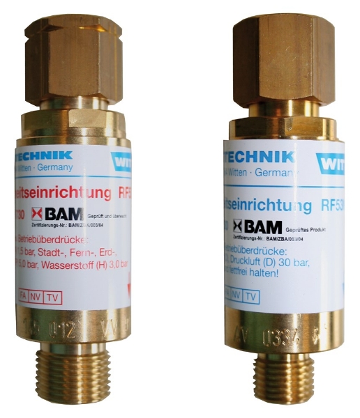 Afbeeldingen van Vlamdover zuurstof 1/4 " rechts, rf-53n witt