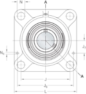 Afbeeldingen van SKF flenslagerhuis fy30tf kompl.(pcjy..)