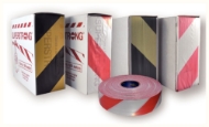 Afbeeldingen van Afzetlint rood/wit 500m 80mm breed
