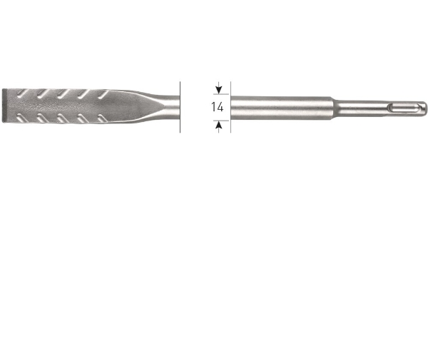 Afbeeldingen van Rotec SDS-plus plattebeitel, V-Breaker,20x250