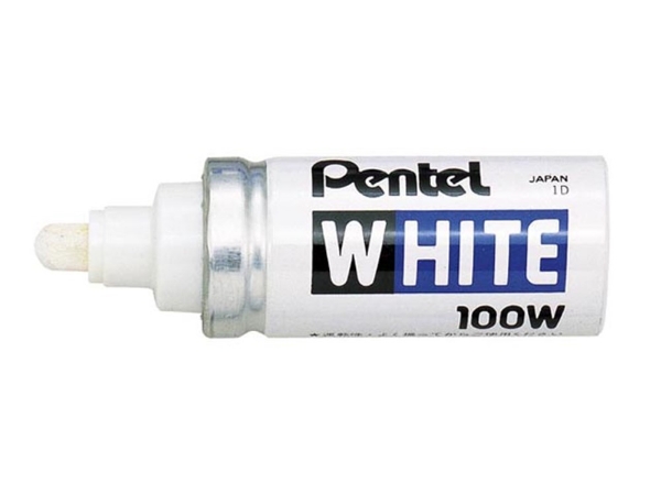 Afbeeldingen van Metalmarker 100w wit pentelpen