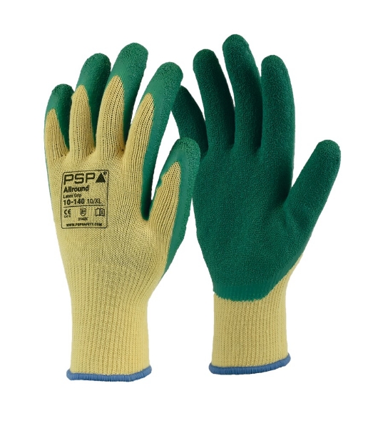 Afbeeldingen van 10-140 Allround Latex Werkhandschoen mt 11