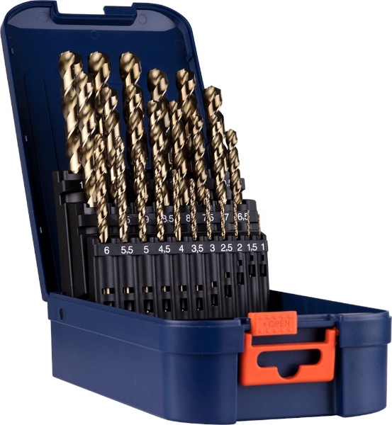 Afbeeldingen van Rotec metaalborenset cobalt 25delig 1-13mm