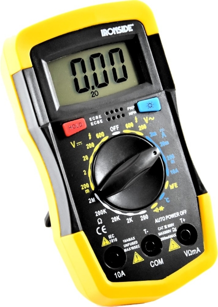 Afbeeldingen van Ironside multimeter digitaal 600v 10a mas830l