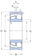 Afbeeldingen van SKF 22211e tonlager tweerijig