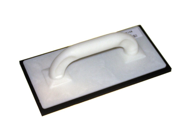 Afbeeldingen van Schuurbord kunststof met zwart gummi bel