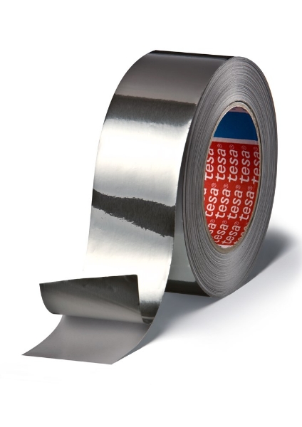 Afbeeldingen van Tesa 0525 aluminiumtape alu 50m, 50mm 30mu