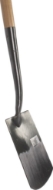 Afbeeldingen van Spade met hals blank geslepen met steel