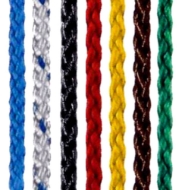 Afbeeldingen van Touw wit 12mm gevl. tiptolon + kern
