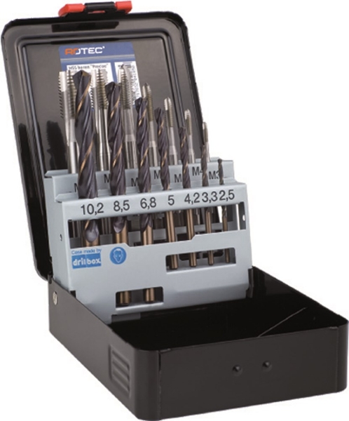 Afbeeldingen van Rotec machinetappenset + boor doorlopend