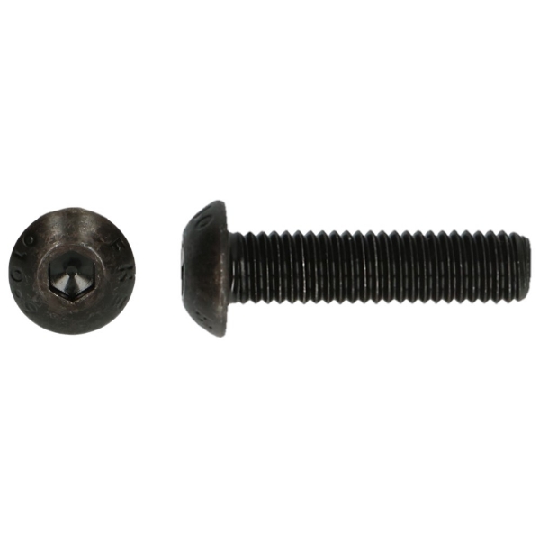 Afbeeldingen van Laagbolkopschroef inbus iso7380-1 m8x60mm EV
