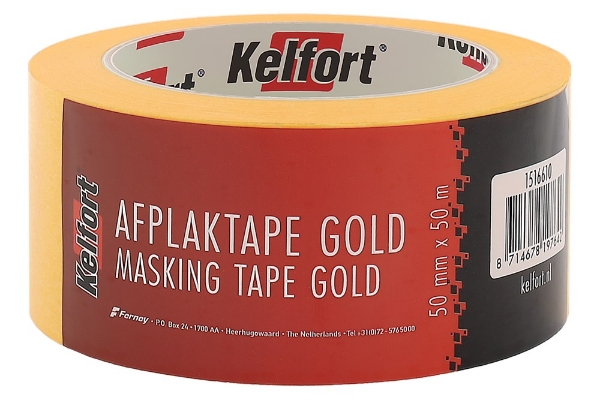 Afbeeldingen van Kelfort afplaktape gold 50mmx50mtr.