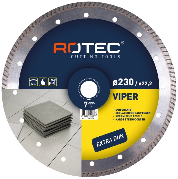 Afbeeldingen van Rotec diamantzaagblad 'TURBO FINE CUT' °