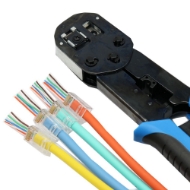 Afbeeldingen van Kle ass. modulaire rj45 cat5e/6 + tang