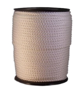 Afbeeldingen van Touw wit 4 mm gevlocht gripolon 20m