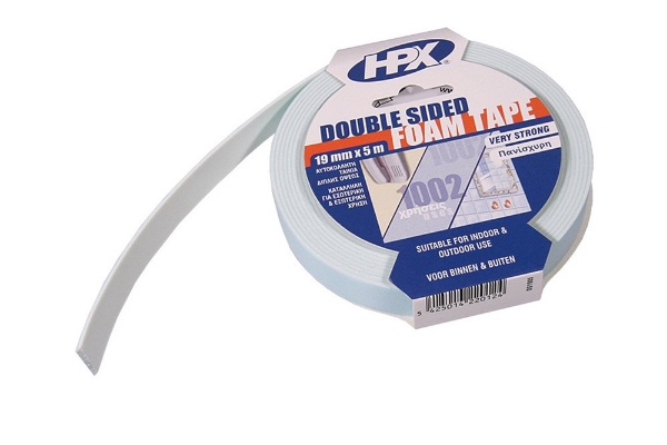 Afbeeldingen van Foamtape dubbelzijdig 19mm 5 meter
