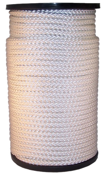 Afbeeldingen van Touw wit 10mm gevl. tiptolon + kern