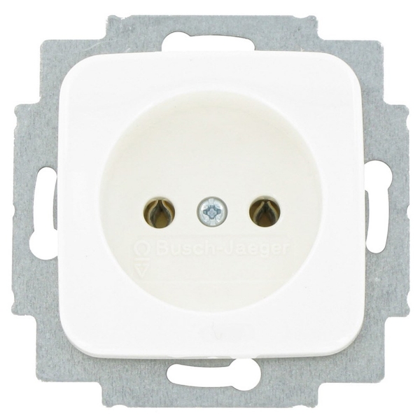 Afbeeldingen van Bj Si Reflex Wandcontactdoos 1V Z/Ra Wit