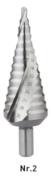 Afbeeldingen van Rotec trappenboor hss nr.2 4-30mm
