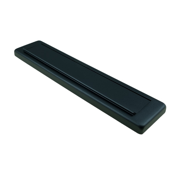 Afbeeldingen van Briefplaat Comfort Alu. Zwart 340Mm